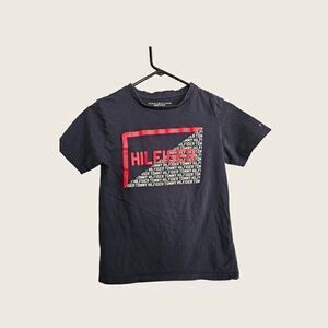 Tommy Hilfiger Logo Tshirt Blue Youth Size Large 12/14